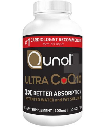 Qunol Ultra CoQ10 100mg, 3x Better Absorption, Patented Water and Fat Soluble Natural Supplement Form of Coenzyme Q10, Antioxidant for Heart Health, 30 Count Softgels