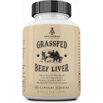 Ancestral Supplements Grass Fed Beef Liver (Desiccated) — Natural Iron, Vitamin A, B12 for Energy (180 Capsules)