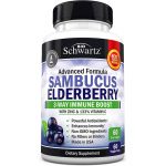 Sambucus Elderberry Capsules with Zinc & Vitamin C (2 Month Supply) - Dr. Approved Women & Men's Daily Herbal Supplement for Immune Support, Skin Health - Powerful Antioxidant - Natural Elderberries
