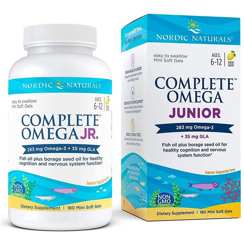 Nordic Naturals Complete Omega Junior - Promotes Brain, Bone, Nervous and Immune System Health, 180 Count