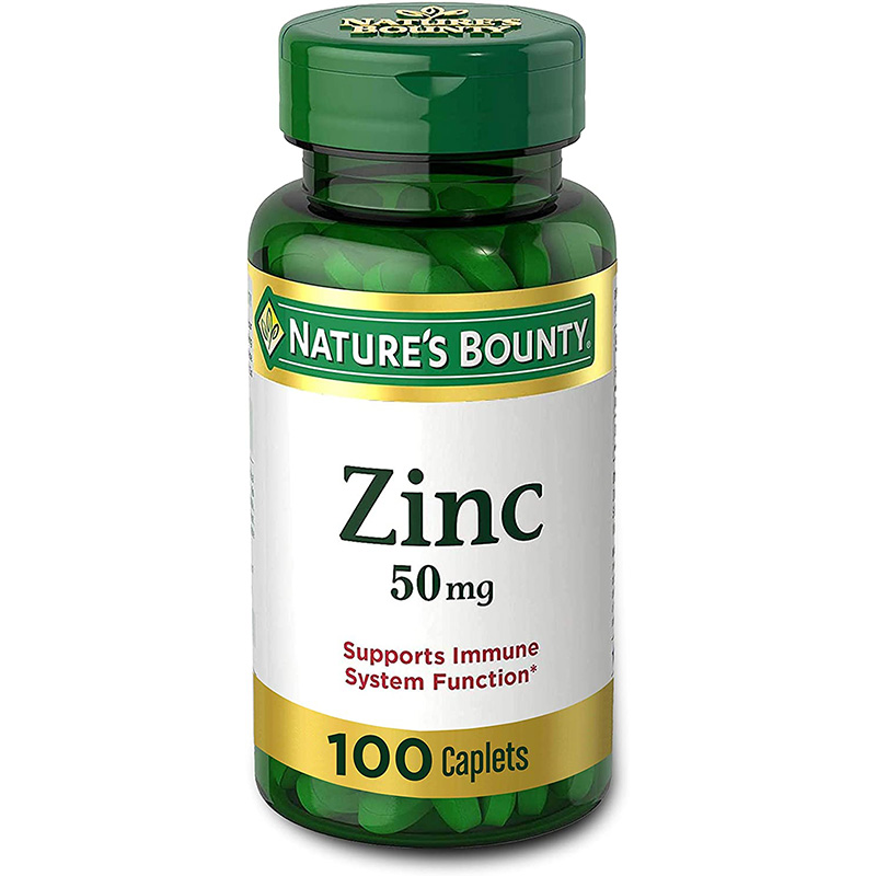 Nature's Bounty Zinc 50 mg Caplets 100 ea