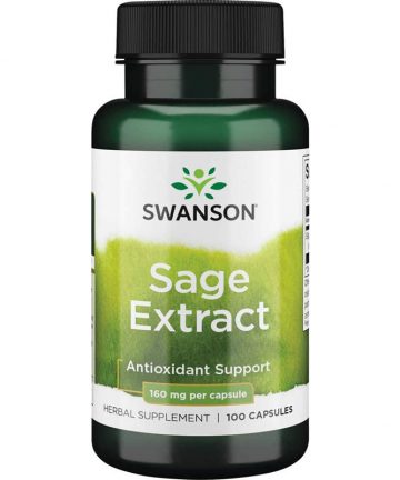 Swanson Sage 10:1 Extract 160 Milligrams 100 Capsules